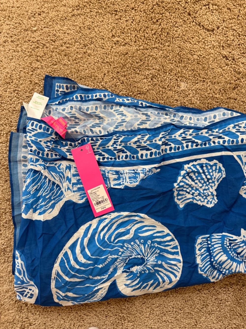 Lilly Pulitzer Women's Sharol Seashell Cotton Pareo - Picture 3 of 3